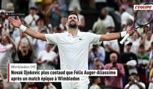 Novak Djokovic plus costaud que Félix Auger-Aliassime après un match épique à Wimbledon - Tennis - Wimbledon