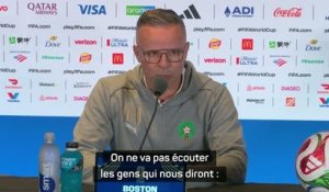 Maroc - Ouahbi : "On ne va pas écouter les gens qui nous diront que la France est favorite"