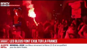 "On est en demi": la victoire des Bleus fait exulter la France