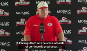 Chiefs - Reid : "Mia Bieniemy a quitté l’unité de soins intensifs"
