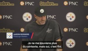 Steelers - Rodgers annonce que 2026 sera sa dernière saison