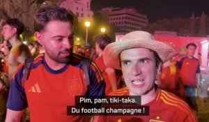 Espagne - Les fans de la Roja aux anges : "Du football champagne, c'était incroyable !"