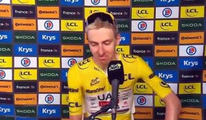 Tour de France 2026 - Tadej Pogacar : "Je suis heureux que cette étape soit terminée"