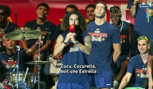 « Haaland tremble », Marc Cucurella entonne sa chanson lors des festivités de l'Espagne comme lors de l'Euro 2024 - Foot - Coupe du monde 2026