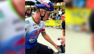 Tour de France 2026 - Remco Evenepoel furieux auprès d'un membre de son staff à l'arrivée de la 20e étape