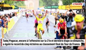 Tadej Pogacar après son 5e sacre sur le Tour de France : « Je suis sans voix » - Tour de France