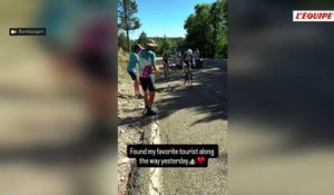 « Found my favorite tourist along the way yesterday », le message posté par Urska Zigart pour Tadej Pogacar sur Instagram - Cyclisme - Tour de France femmes avec Zwift