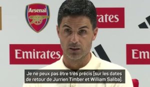 Arsenal - Arteta sur Saliba : “La guérison va prendre un certain temps, nous le savons”