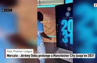 Mercato : Jérémy Doku prolonge à Manchester City jusqu'en 2031 - Foot - Premier League - Manchester City