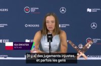 Toronto - Swiatek en colère contre tous les “bruits et commentaires inutiles” sur elle