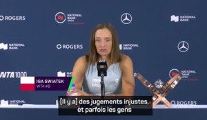 Toronto - Swiatek en colère contre tous les “bruits et commentaires inutiles” sur elle