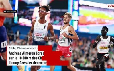 Andreas Almgren écrase la concurrence sur le 10 000 m des Championnats d'Europe, Jimmy Gressier décroche sa première médaille européenne - Athlé - Championnats d'Europe (H)