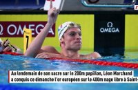 Léon Marchand épatant champion d'Europe du 400 m nage libre - Natation - Championnats d'Europe