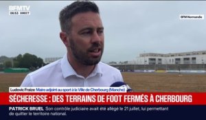 Cherbourg: des terrains de foot interdits d'accès en raison de la sécheresse
