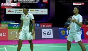 Fin de parcours pour la paire Adam/Rossi - Badminton - Championnats du monde
