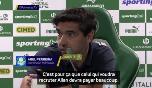 Palmeiras - Ferreira : "Allan Elias fait des choses que les autres attaquants ne font pas"