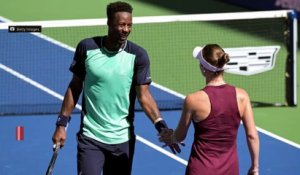 Gaël Monfils et Elina Svitolina vainqueurs pour leur entrée en lice en double mixte à l'US Open - Tennis - US Open