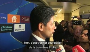 PSG - Al-Khelaïfi : “Très tôt pour parler de la troisième étoile”