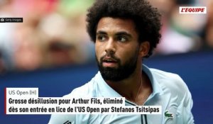 Grosse désillusion pour Arthur Fils, éliminé dès son entrée en lice de l'US Open par Stefanos Tsitsipas - Tennis - US Open