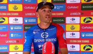 La Vuelta 2026 - Bastien Tronchon : "Je n'étais même pas certain qu'il ne restait pas des coureurs échappés devant"