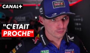 Max Vertsappen : "C’était proche mais pas suffisamment"