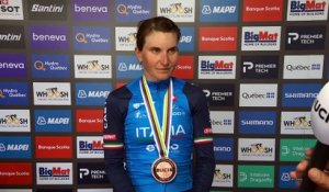 Championnats du Monde UCI Montréal 2026 - Elisa Longo Borghini après sa médaille de bronze sur la course en ligne Elites Femmes