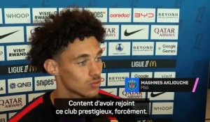 Maghnes Akliouche : « Content d'avoir rejoint ce club prestigieux » - Foot - Ligue 1 - PSG