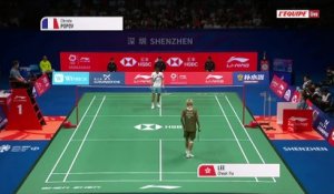 Le replay de la demi-finale de Christo Popov - Badminton - Masters de Chine