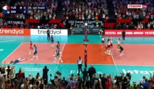 La Turquie défendra son titre après sa victoire face à la Serbie - Volley - Euro (F)