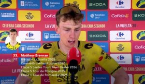 Tour d'Espagne 2026 - Matthew Brennan : "Être sur le Tour 2027 avec Wout et Christophe…"