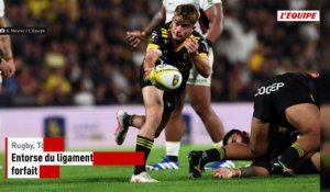 Entorse du ligament latéral interne du genou droit pour Nolann Le Garrec, forfait pour affronter Toulon samedi - Rugby - Top 14 - La Rochelle