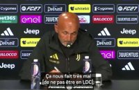 Juventus - Ne pas être en LDC, une souffrance et une motivation pour Spalletti
