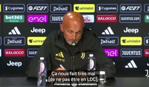 Juventus - Ne pas être en LDC, une souffrance et une motivation pour Spalletti