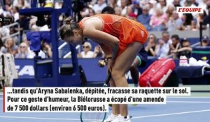 Fils, Sabalenka, Moutet, Atmane : on connaît le montant des amendes distribuées lors de l'US Open - Tennis - US Open