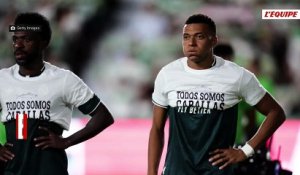 Kylian Mbappé explique son choix de ne porter qu'à moitié un t-shirt en soutien aux habitants de Ceuta : « Je ne voulais pas établir de priorité dans la souffrance » - Foot - Espagne - Politique