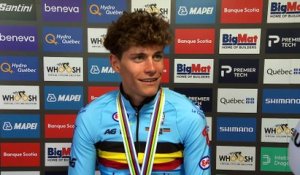 Championnats du Monde UCI Montréal 2026 - Vic de Smet après sa médaille d'argent sur le contre-la-montre Juniors