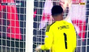 Khvitcha Kvaratskhelia rate un penalty avec le Georgie contre l’Irlande du Nord - Foot - Ligue des nations