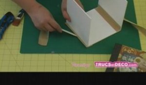 Cartonnage : montage d'une boite en carton par TrucsetDéco
