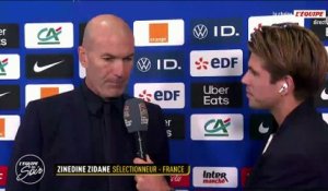 Zinédine Zidane après France-Belgique : « On ne peut être que satisfait et content de ce qui s'est passé » - Foot - Ligue des nations - Bleus