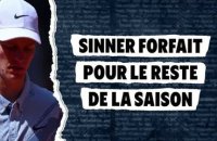 ATP - Le n°1 mondial Sinner forfait pour le reste de la saison