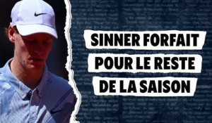 ATP - Le n°1 mondial Sinner forfait pour le reste de la saison