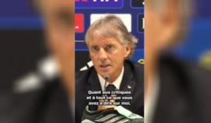 Italie - La réponse cash de Mancini sur les nombreuses critiques