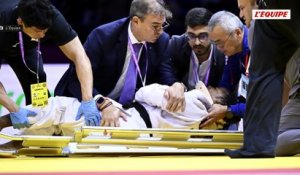 Sarah-Léonie Cysique évacuée sur une civière aux Mondiaux - Judo - Championnats du monde