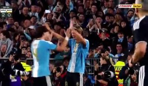 Le délice de Nico Paz sur une passe décisive de Messi pour le 2e but argentin en vidéo - Foot - Matches amicaux