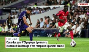 Coup dur pour l'Olympique Lyonnais : Mohamed Ouédraogo s'est rompu un ligament croisé - Foot - Ligue 1 - Lyon