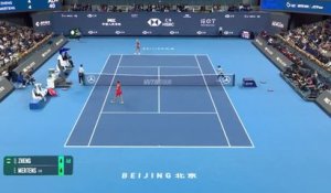 Pékin - Zheng rallie la finale dans une ambiance électrique