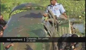 Carcasses d'avions de tigres tamouls