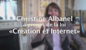 Christine Albanel à propos de la loi "Création et Internet"
