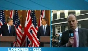 Londres - G20: Obama et Brown plaident pour l'unité