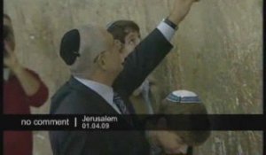 Netanyahu se rend au Mur des lamentations